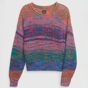 Gap Shaker-Stitch Pocket Sweater size Large Multi Color